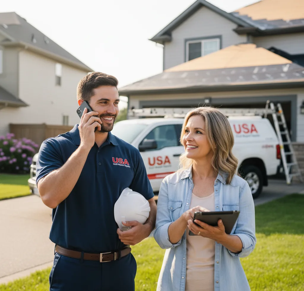USA Roof Repair Experts customer support in West Fork
